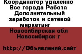 Координатор удаленно - Все города Работа » Дополнительный заработок и сетевой маркетинг   . Новосибирская обл.,Новосибирск г.